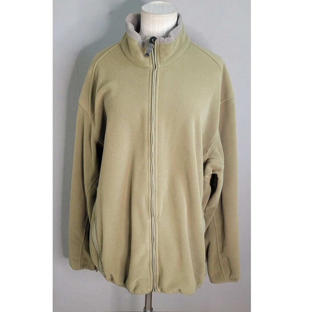 Nike ACG 2 Fleece Jacket XXL Olive Green Therma Fit Full Zip Mens Outdoor Vtg